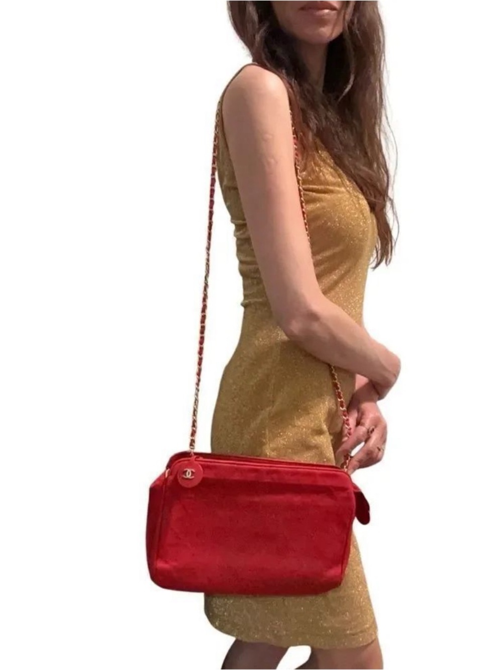 Chanel Red Quilted Women's Bag